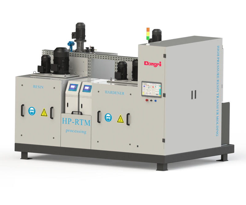 High-pressure RTM equipment